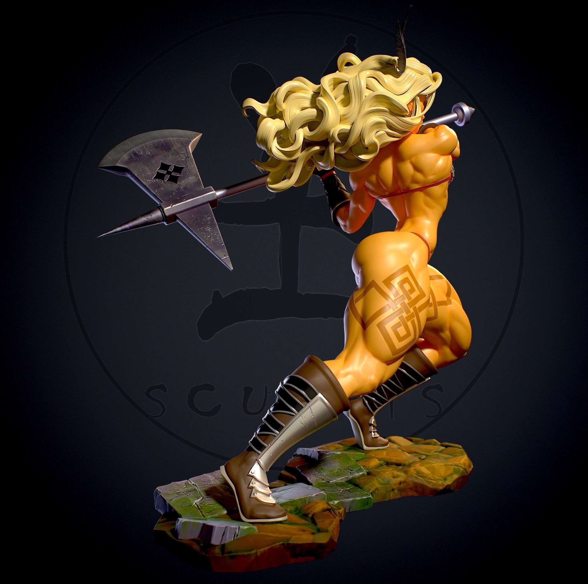 Amazon with NSFW 3D print model_2