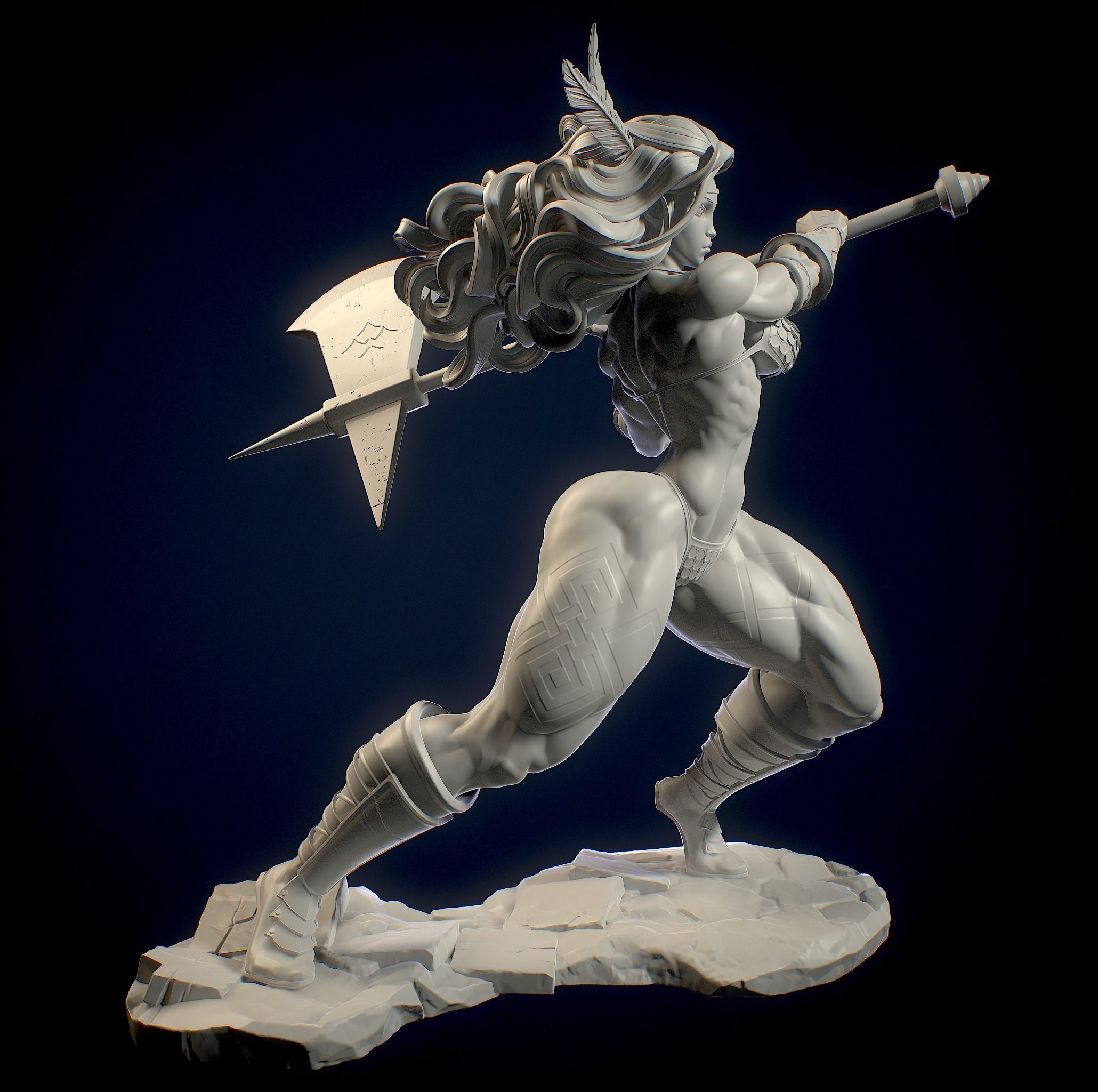 Amazon with NSFW 3D print model_12