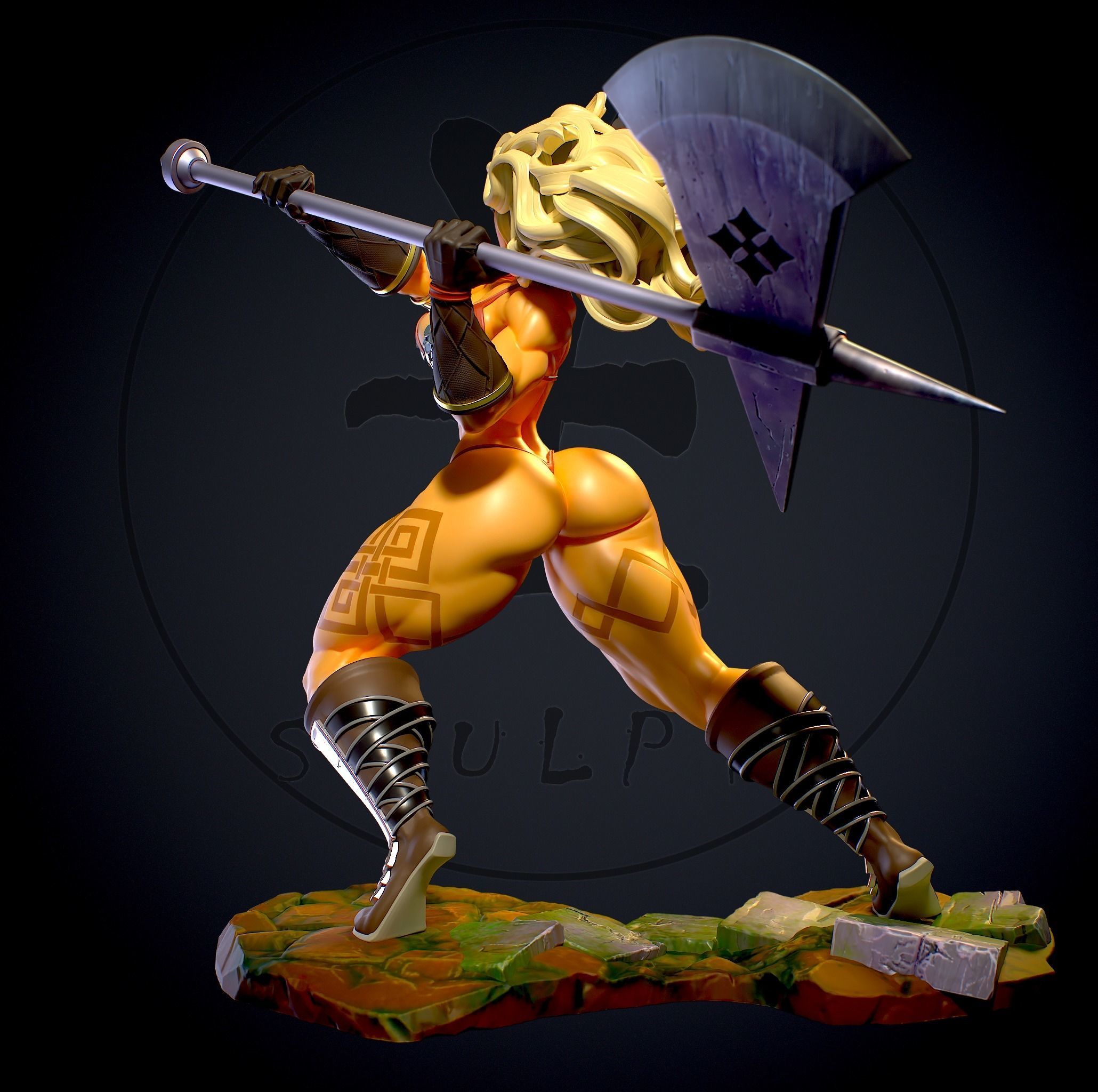 Amazon with NSFW 3D print model_4