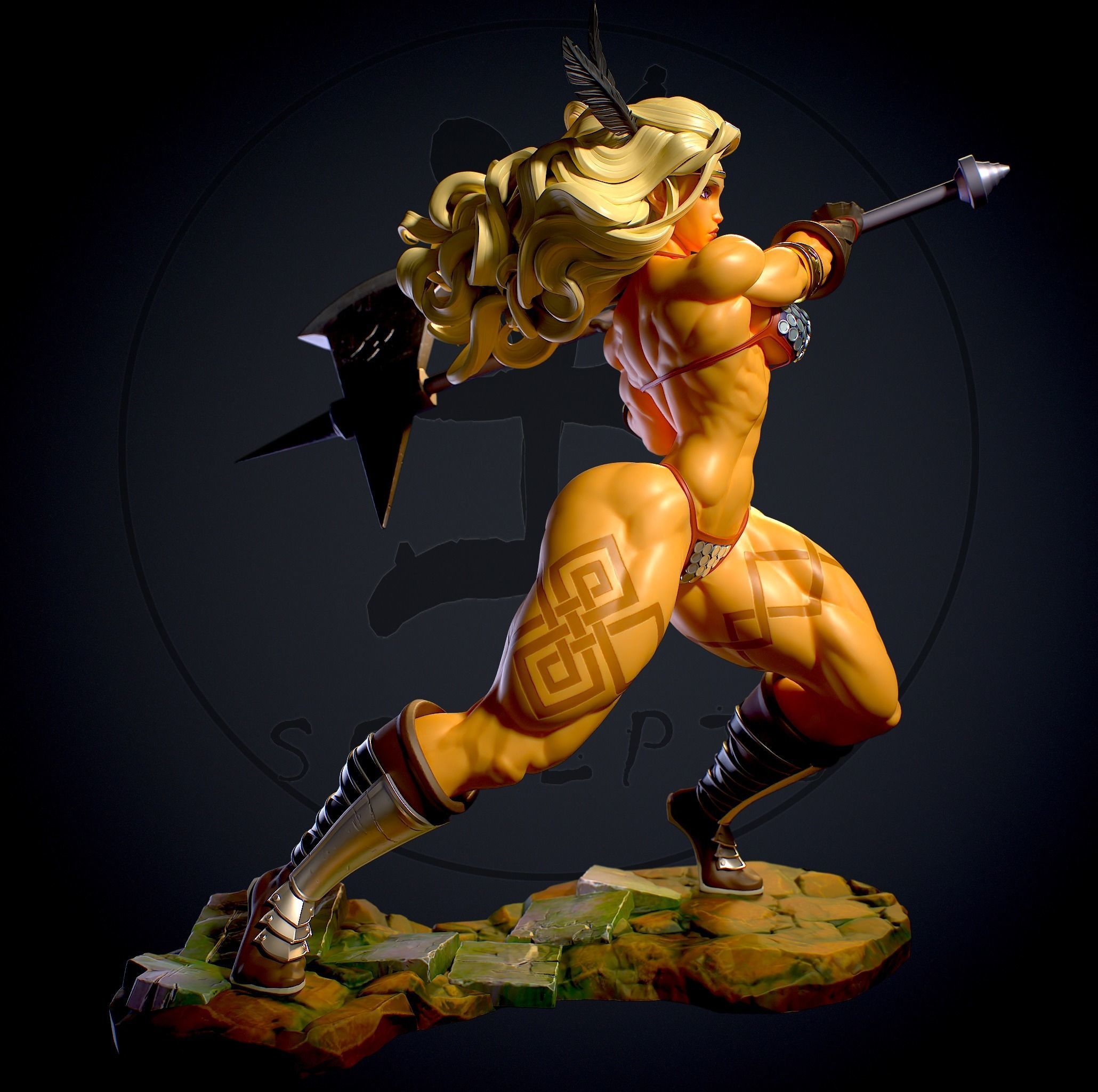 Amazon with NSFW 3D print model_1