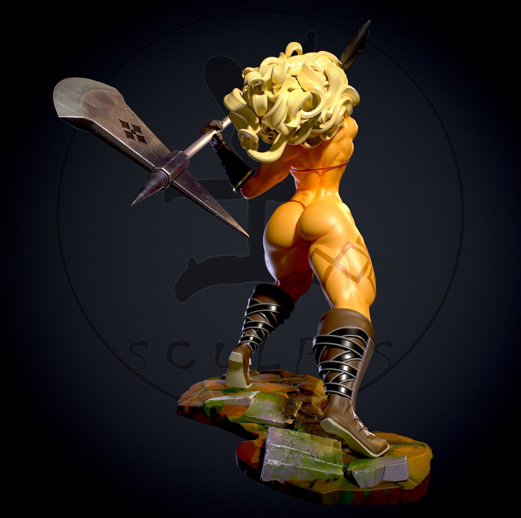 Amazon with NSFW 3D print model_3