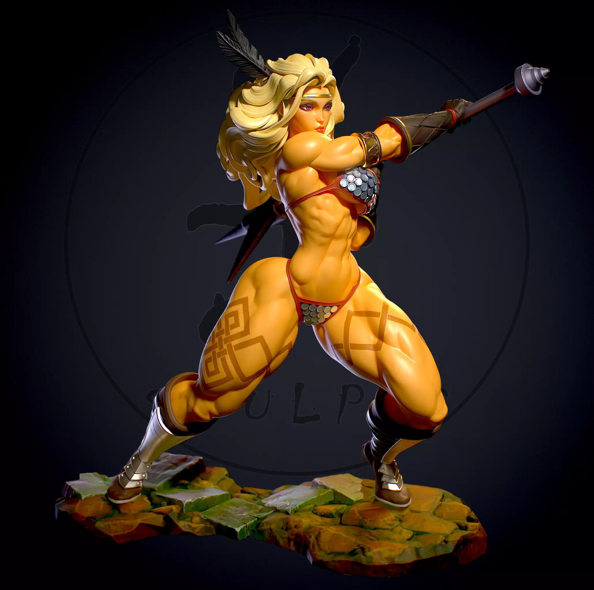 Amazon with NSFW 3D print model_0