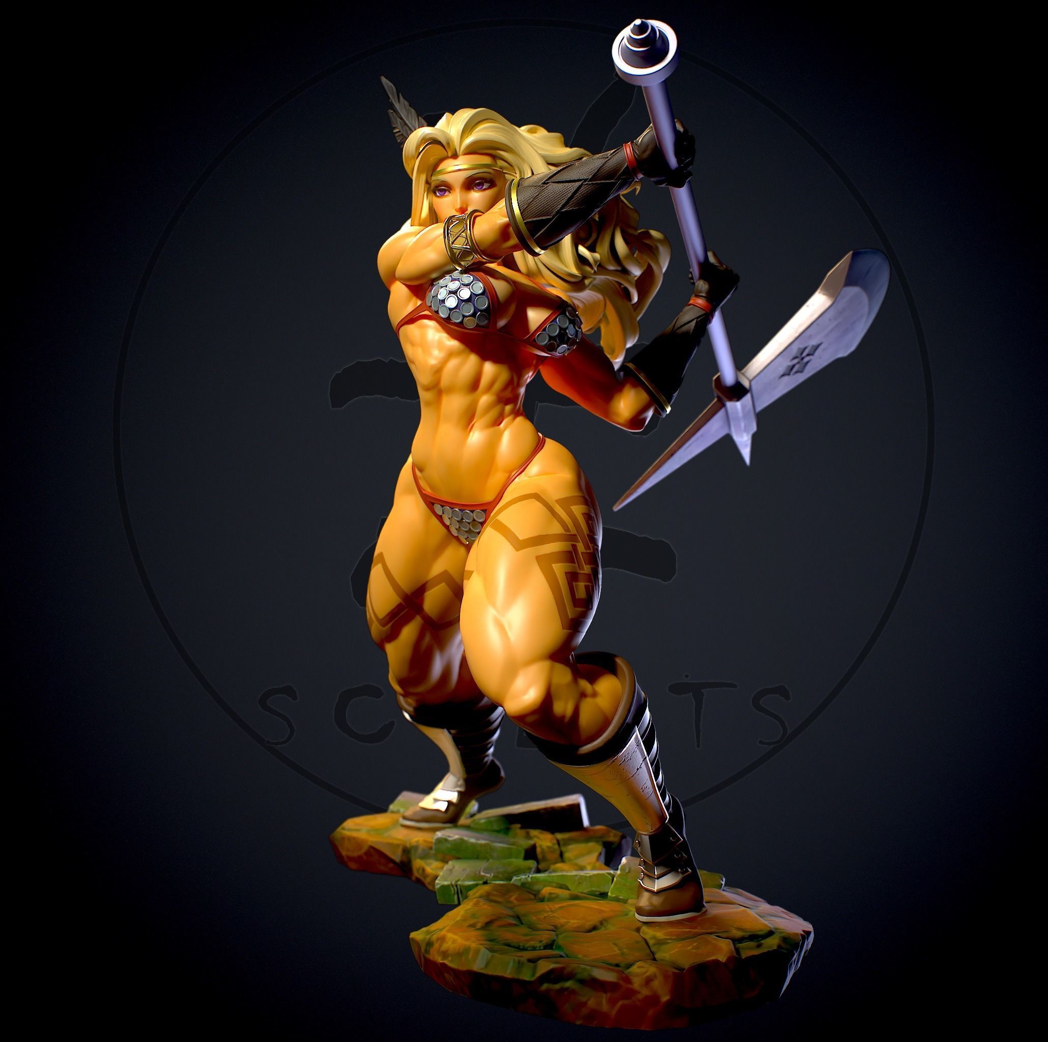 Amazon with NSFW 3D print model_6