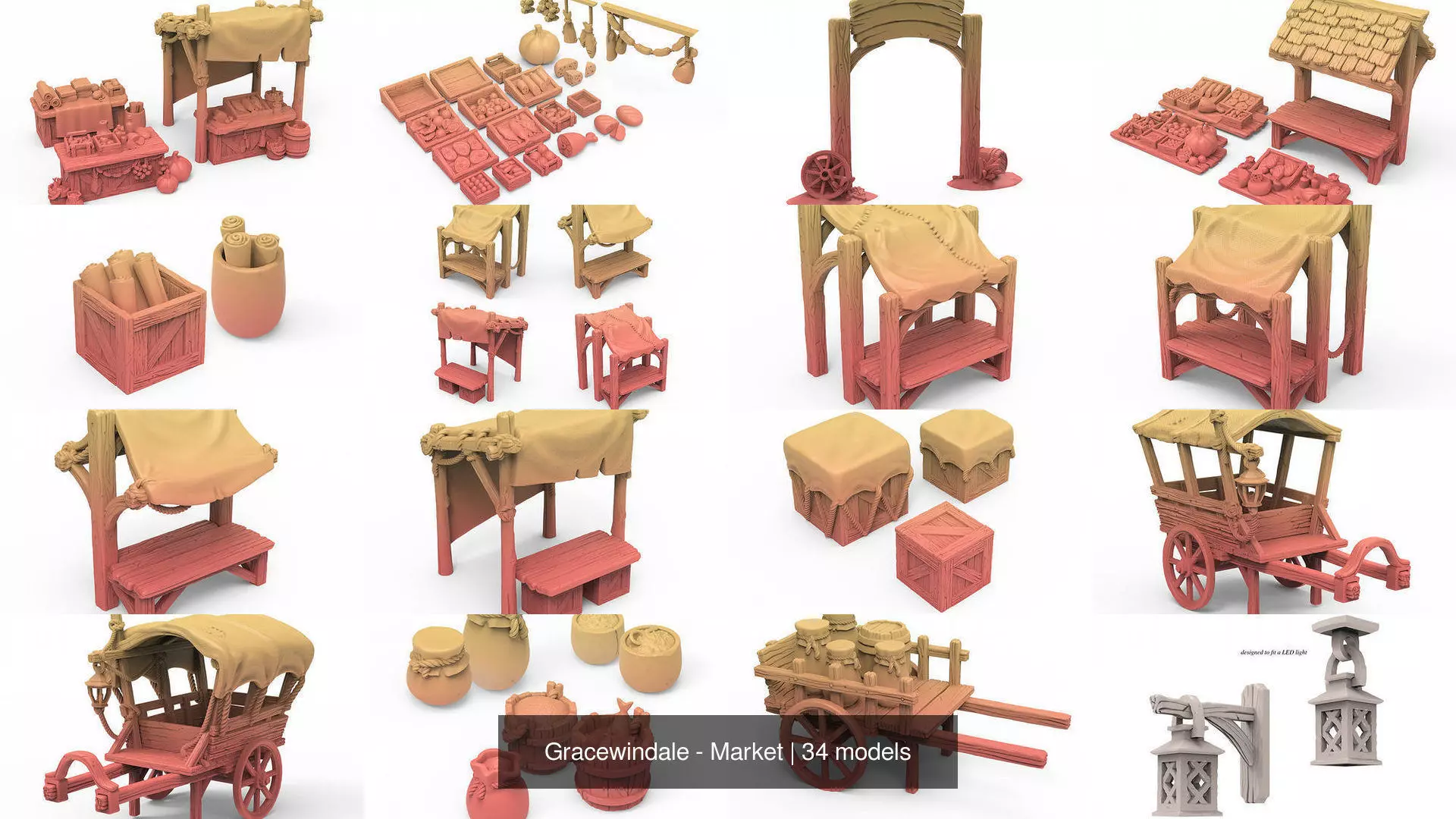 Gracewindale - Market 3D Model Collection_4