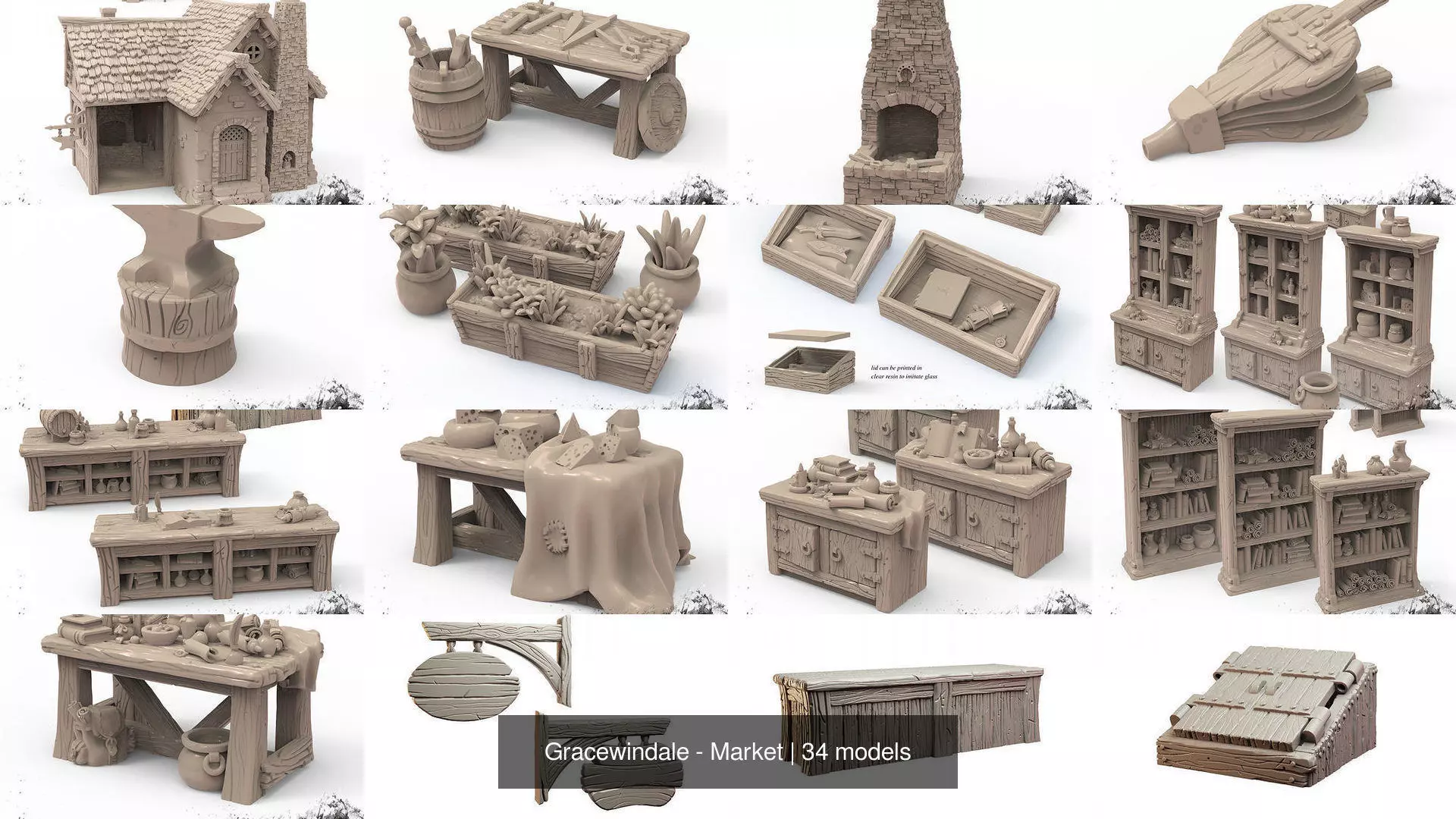 Gracewindale - Market 3D Model Collection_2