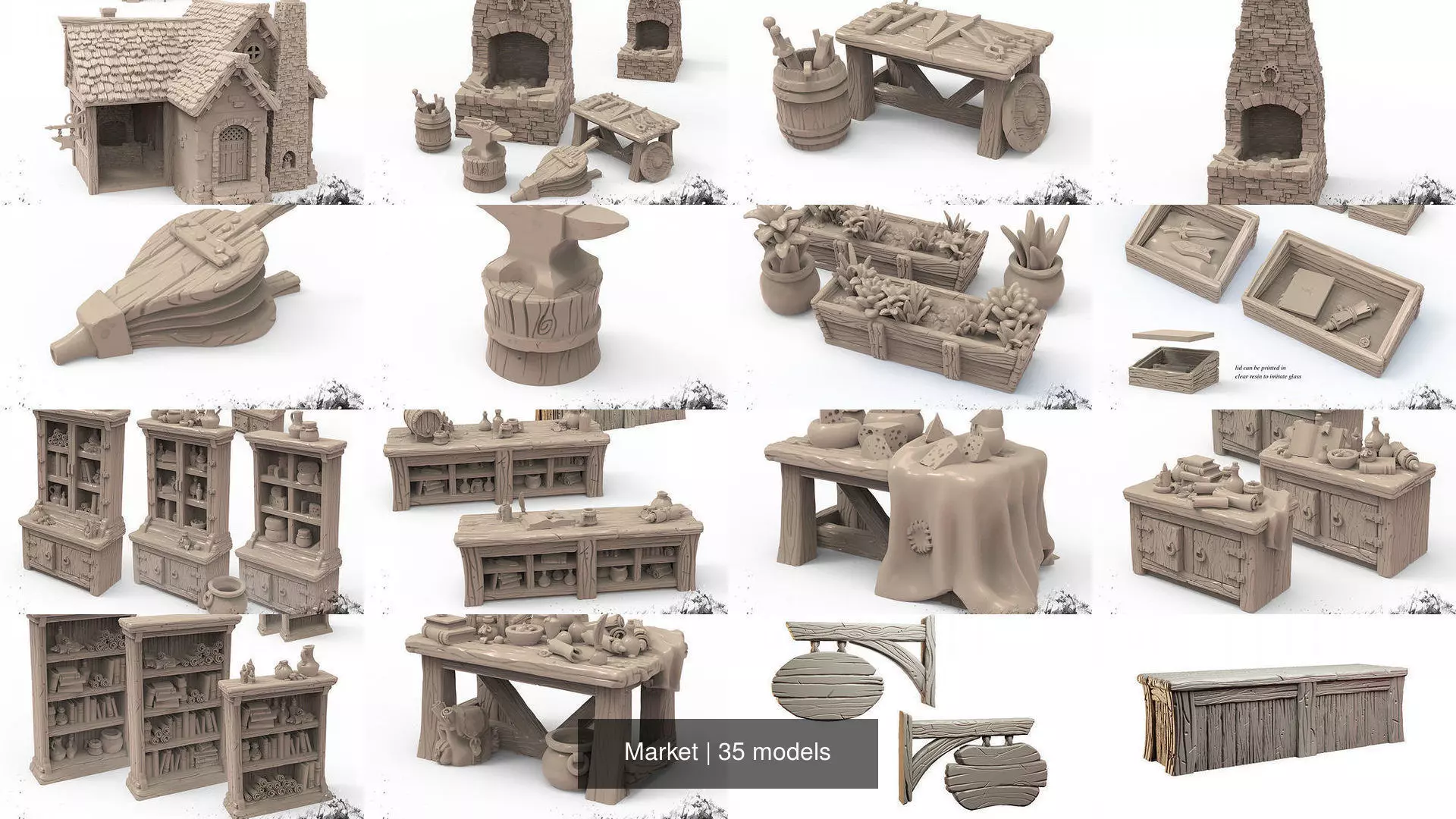 Gracewindale - Market 3D Model Collection_1