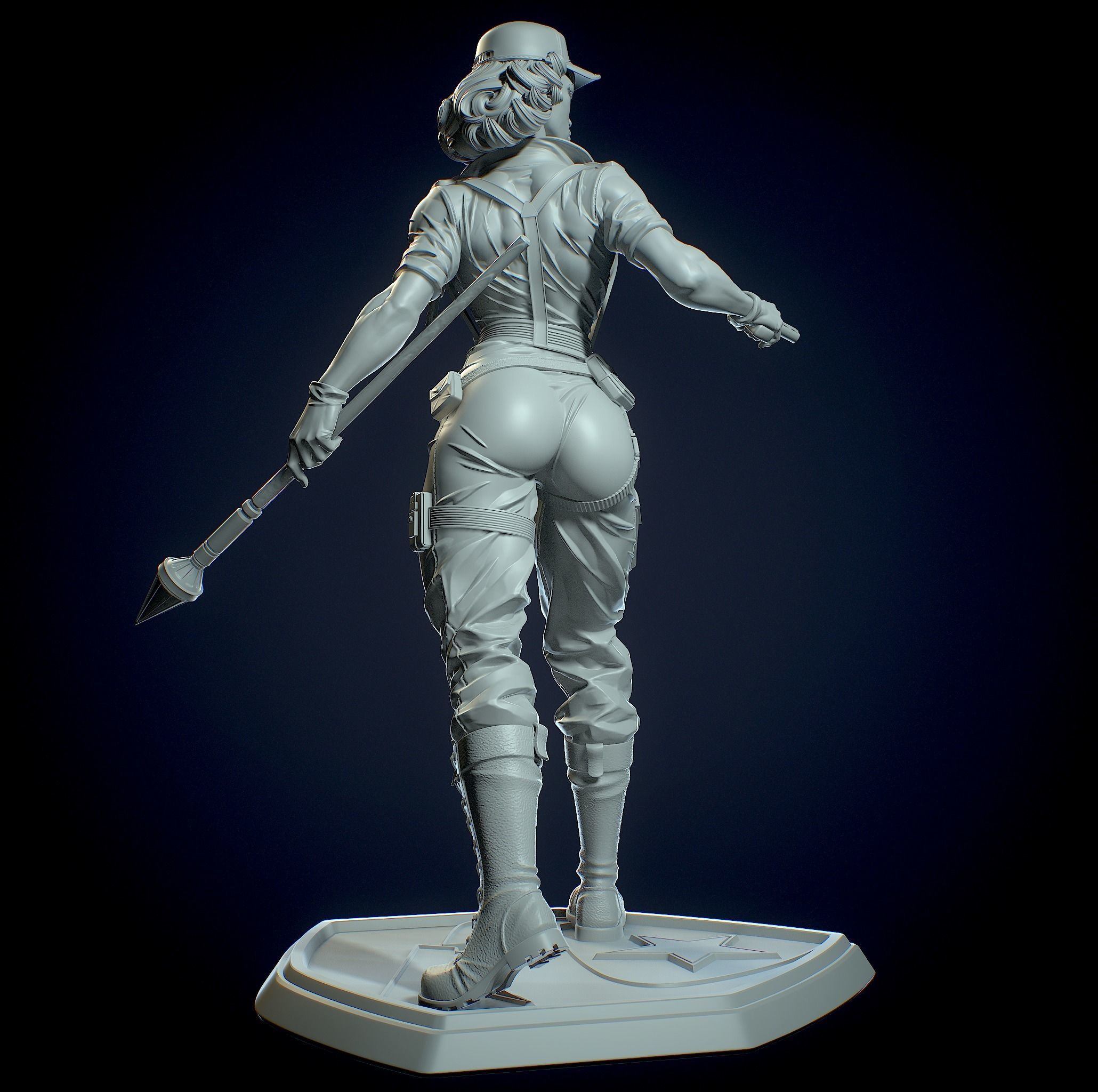 Lady Jaye with NSFW 3D print model_8