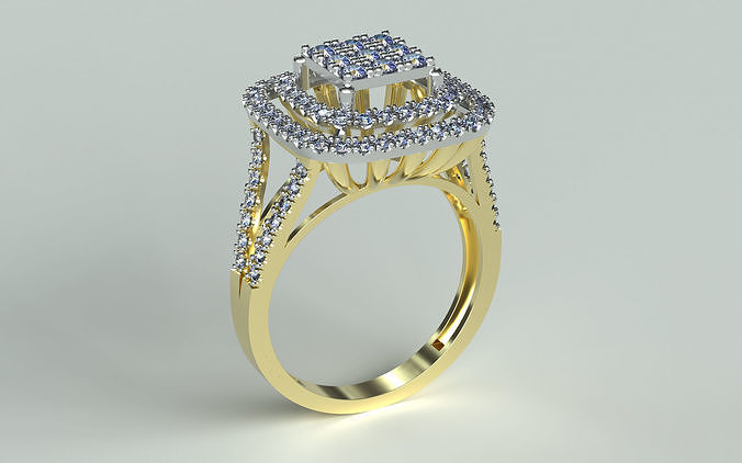 Model055r Square Ring 3D print model