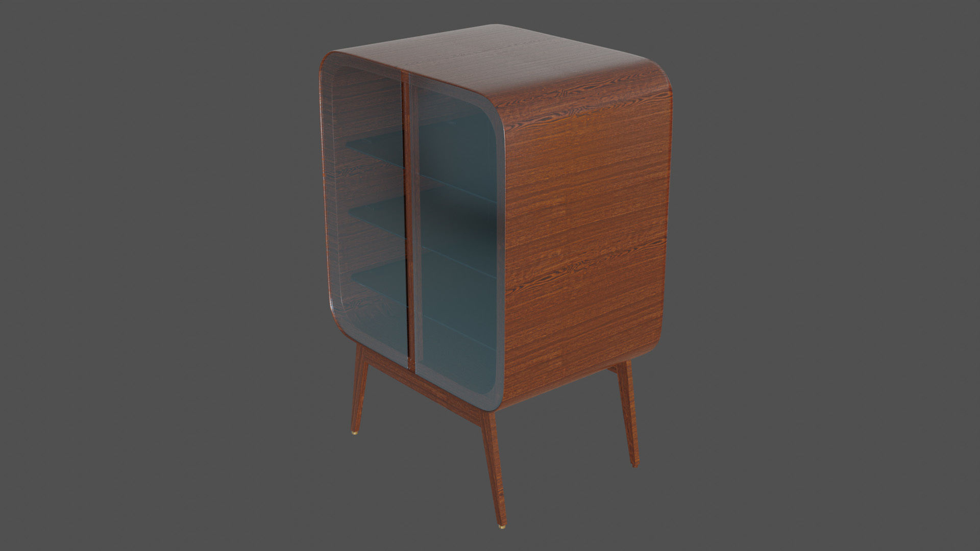 Display Cabinets Retro 3D model_2