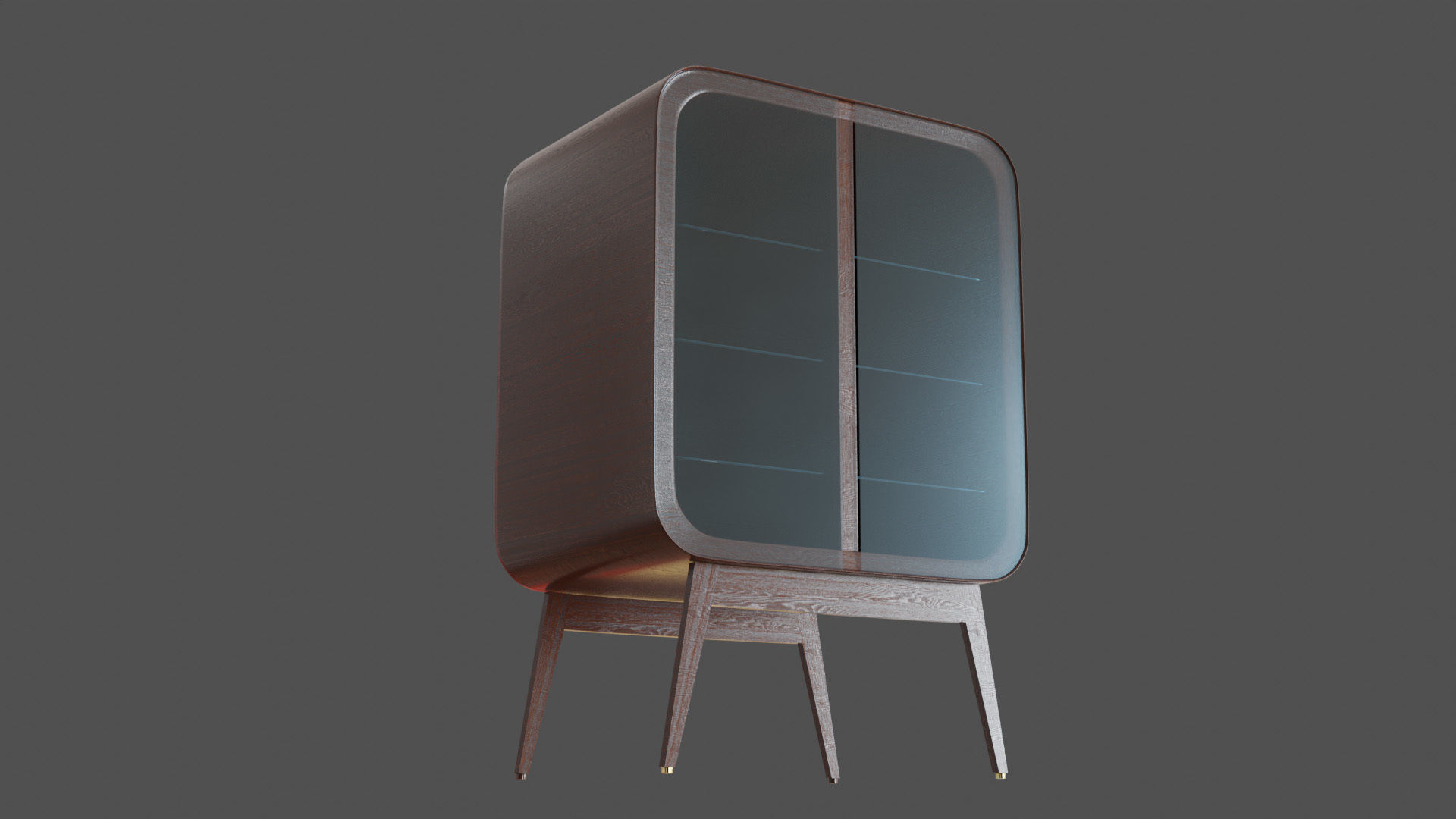 Display Cabinets Retro 3D model_3
