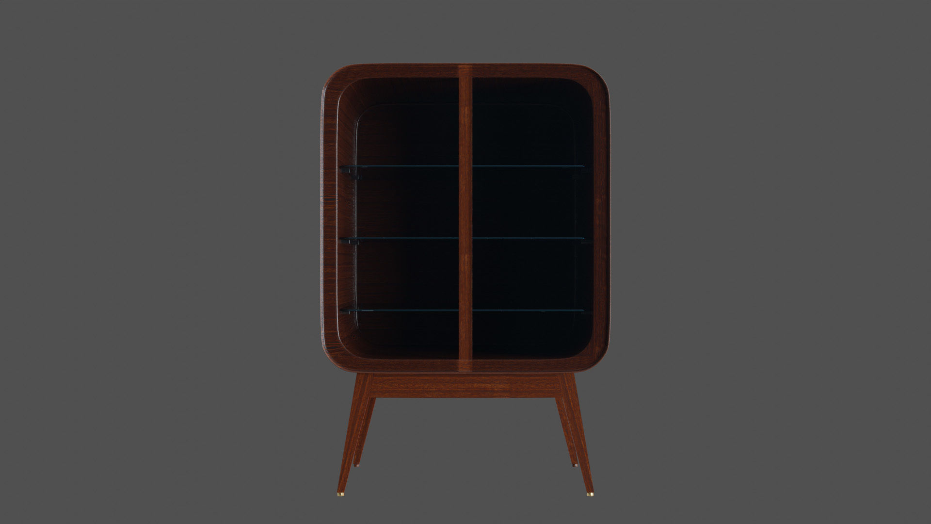 Display Cabinets Retro 3D model_1