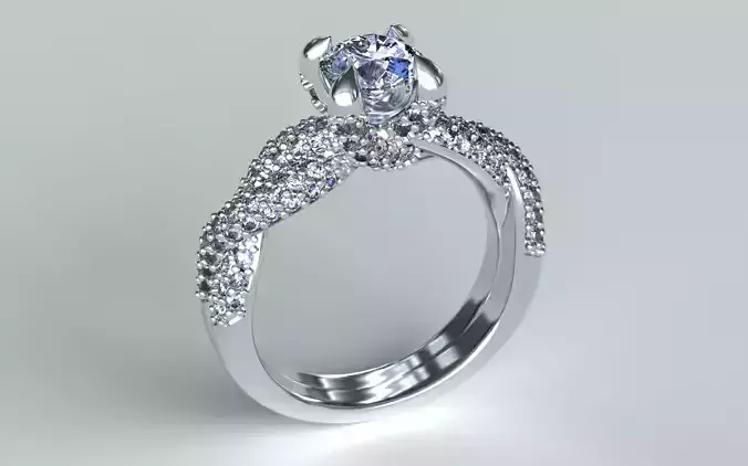Model009r  - Beautiful Engagement Ring