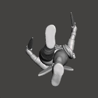 FEMALE THIEF ASSASSIN MINIATURE MODEL FOR FANTASY GAMES DND RPG 3D print model_5