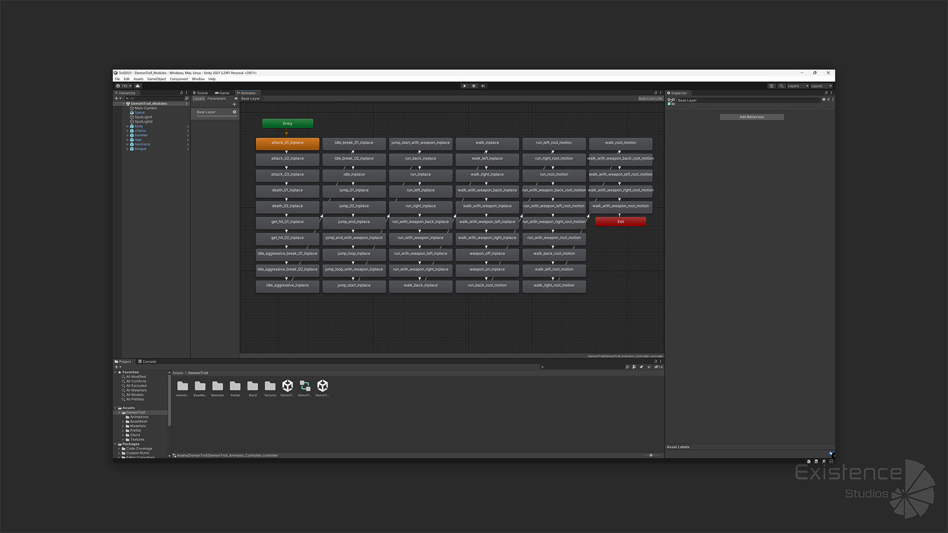 Demon Troll - Stylized Devils Warrior RPG Character Monster - 22 Low-poly 3D model_18