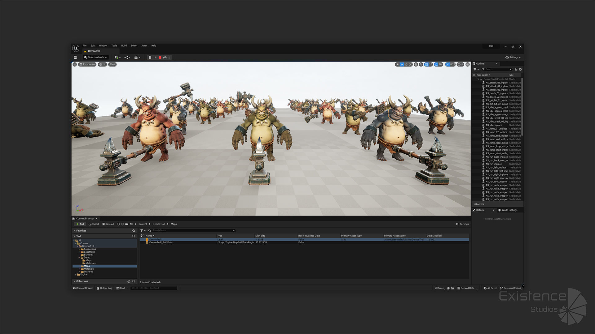 Demon Troll - Stylized Devils Warrior RPG Character Monster - 22 Low-poly 3D model_23