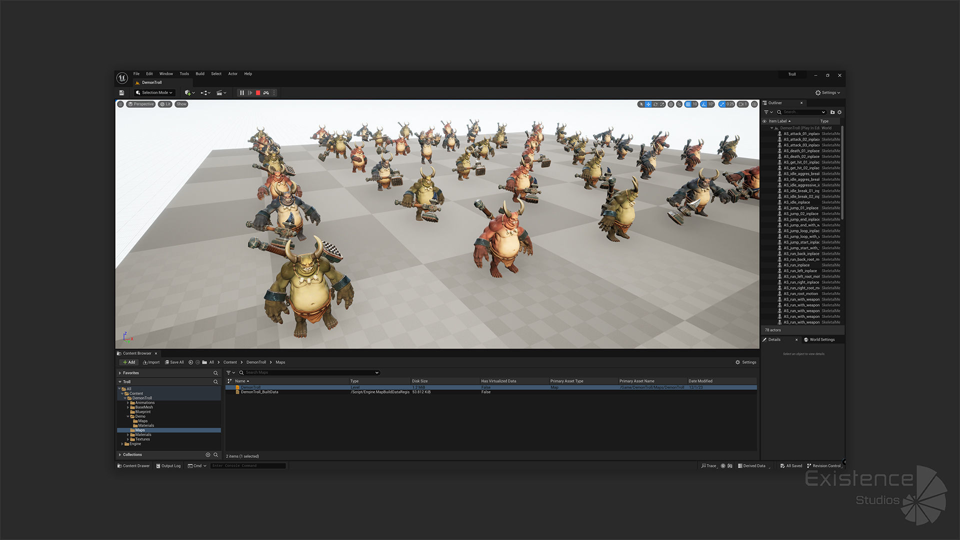Demon Troll - Stylized Devils Warrior RPG Character Monster - 22 Low-poly 3D model_24