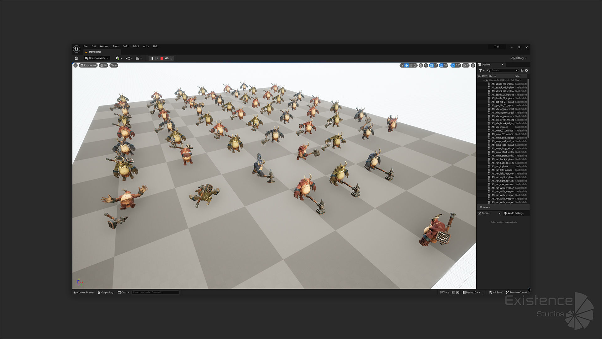 Demon Troll - Stylized Devils Warrior RPG Character Monster - 22 Low-poly 3D model_9