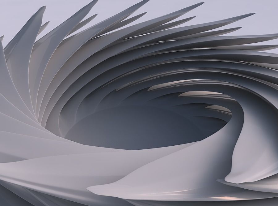 Bowl twisted two layered flower with beveled edges twisted an... 3D print model_0