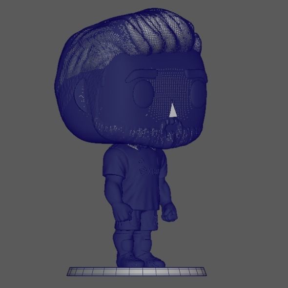 Funko Messi Sculpture 3D print model_9