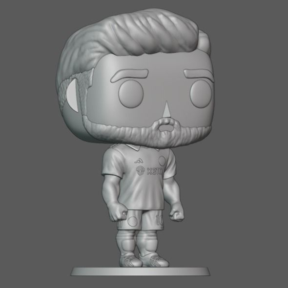Funko Messi Sculpture 3D print model_4