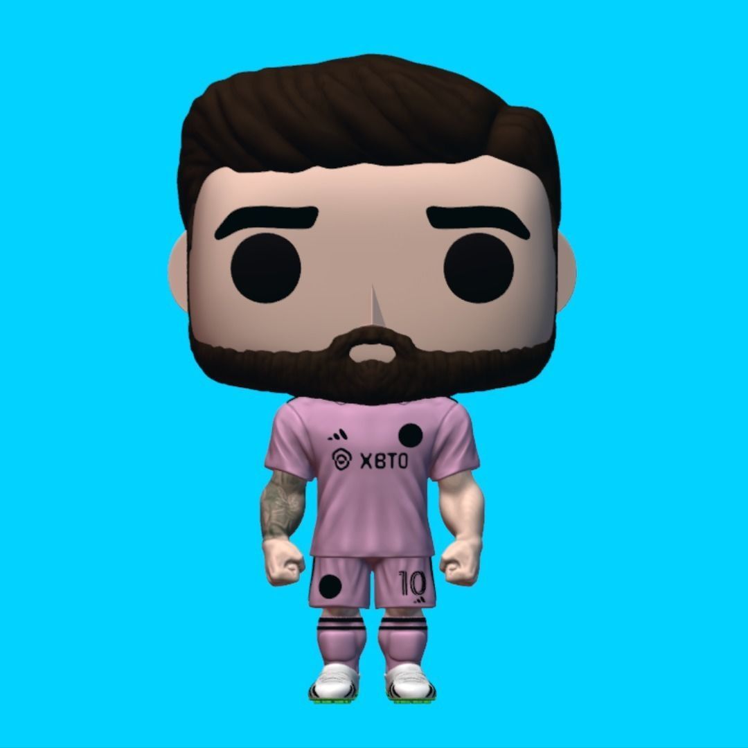 Funko Messi Sculpture 3D print model_17