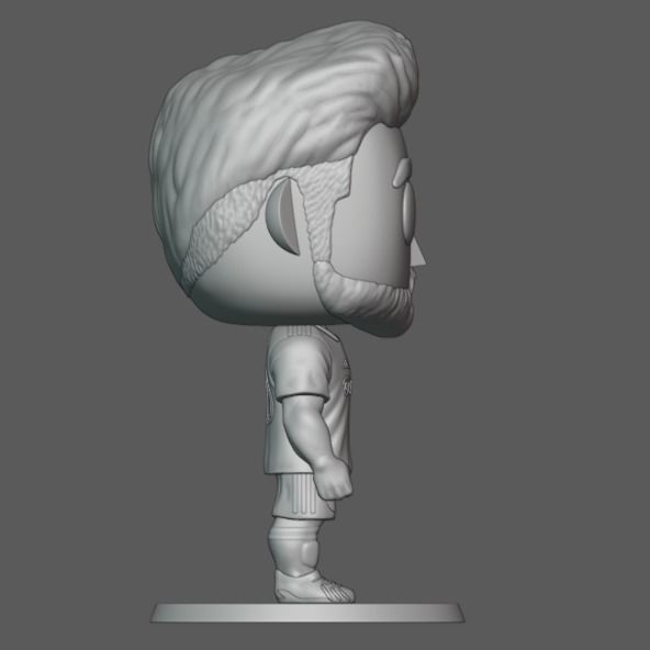 Funko Messi Sculpture 3D print model_5