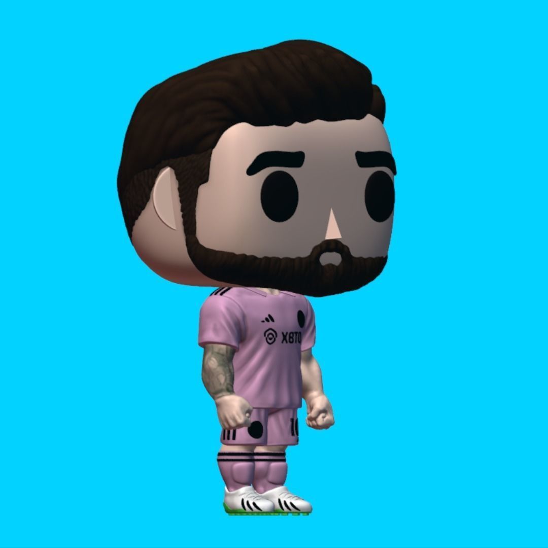 Funko Messi Sculpture 3D print model_18