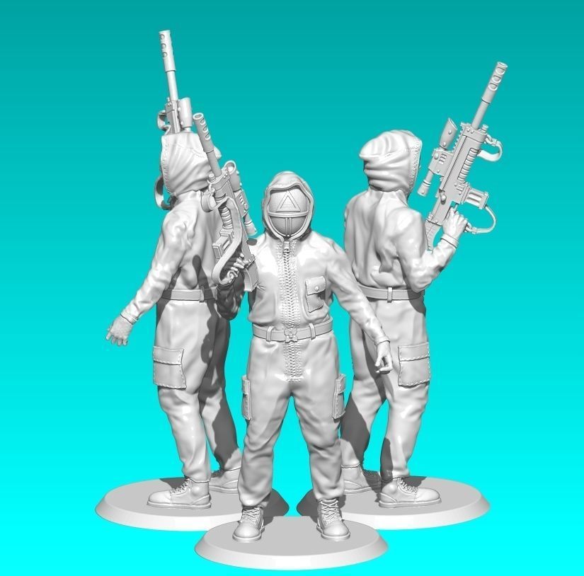 WARGAMING MINIATURE SQUID GAME 3D print model_2