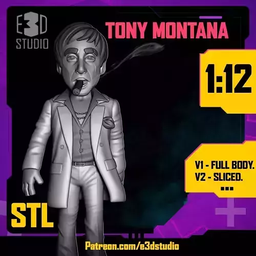 SCARFACE - TONY MONTANA 3D print model