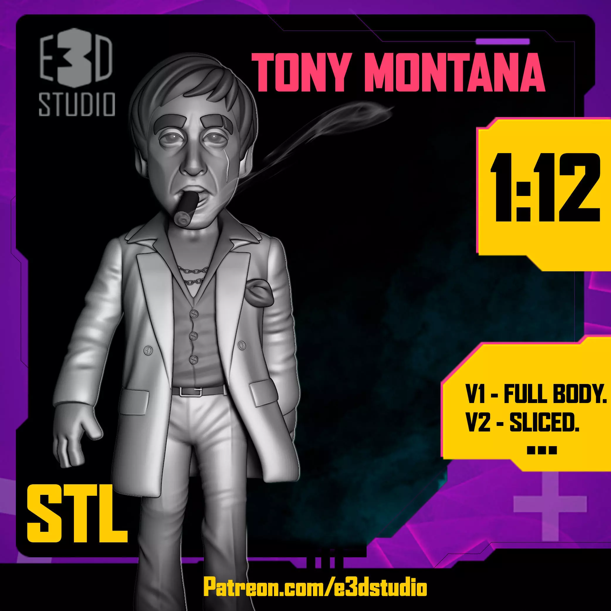 SCARFACE - TONY MONTANA 3D print model_0