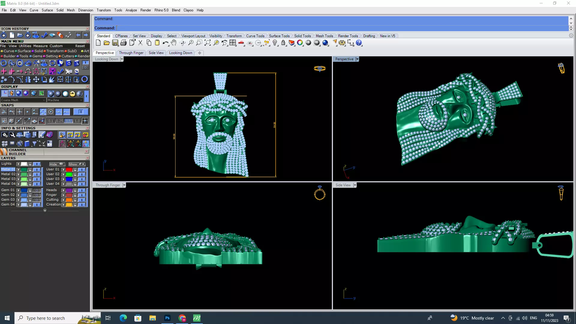 Jesus Pendant stl file  3D print model_0