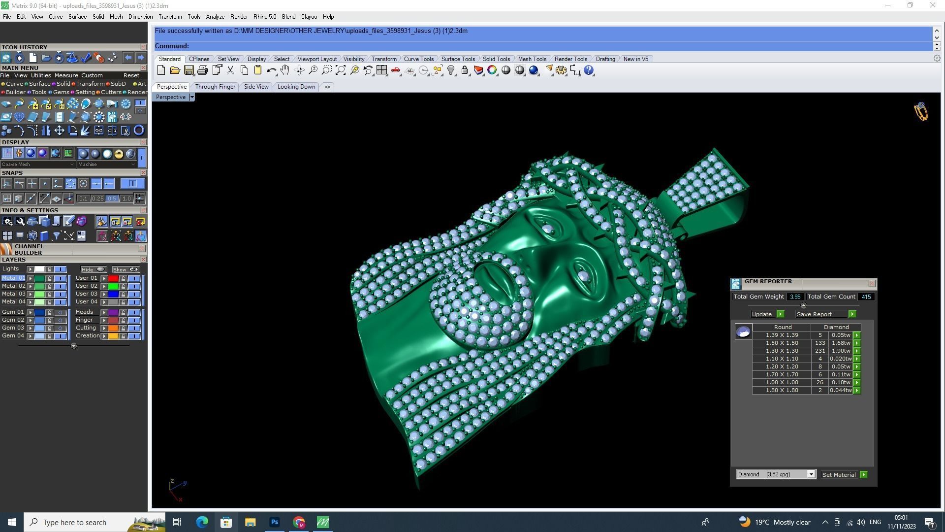 Jesus Pendant stl file  3D print model_1