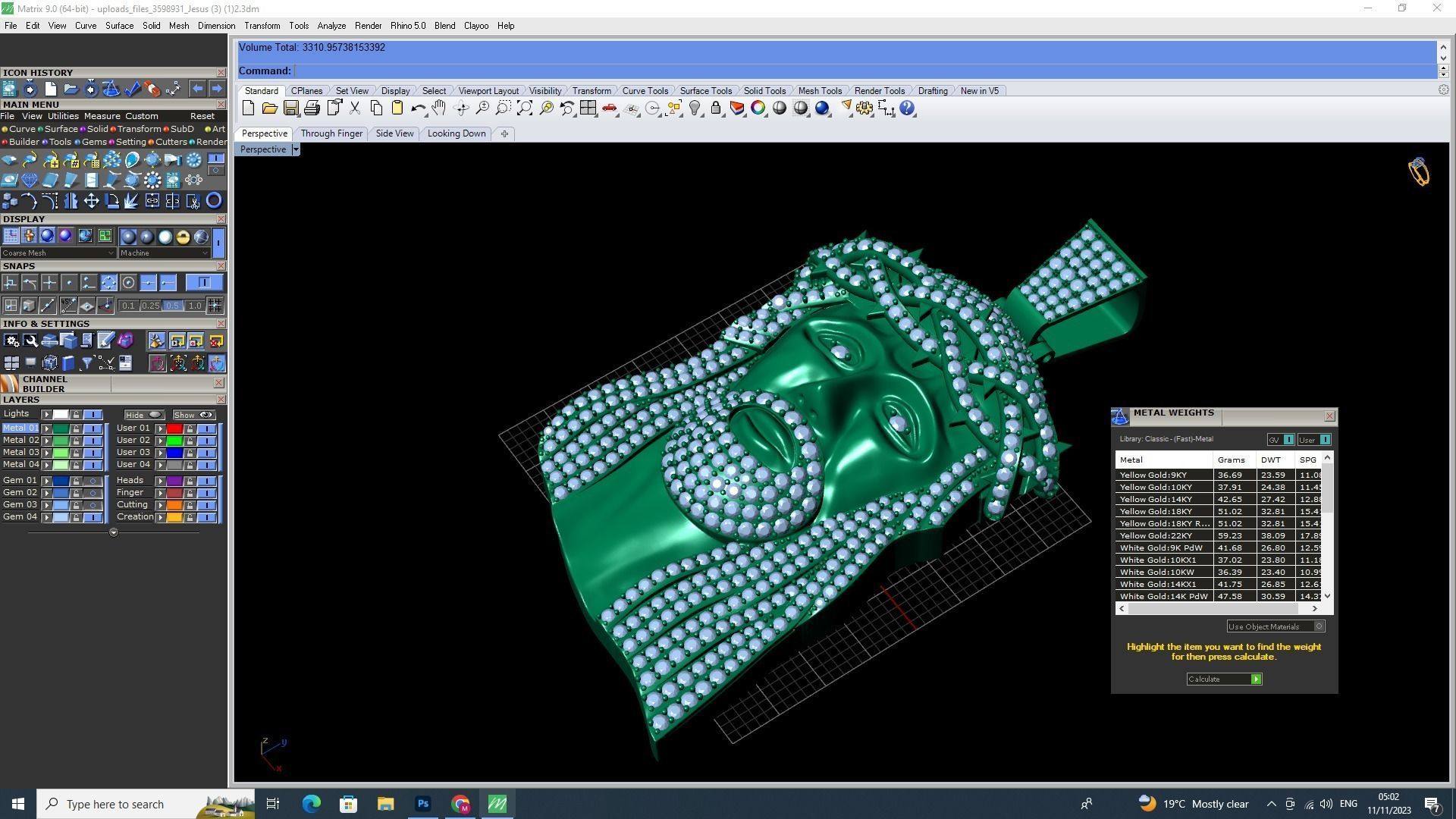 Jesus Pendant stl file  3D print model_2
