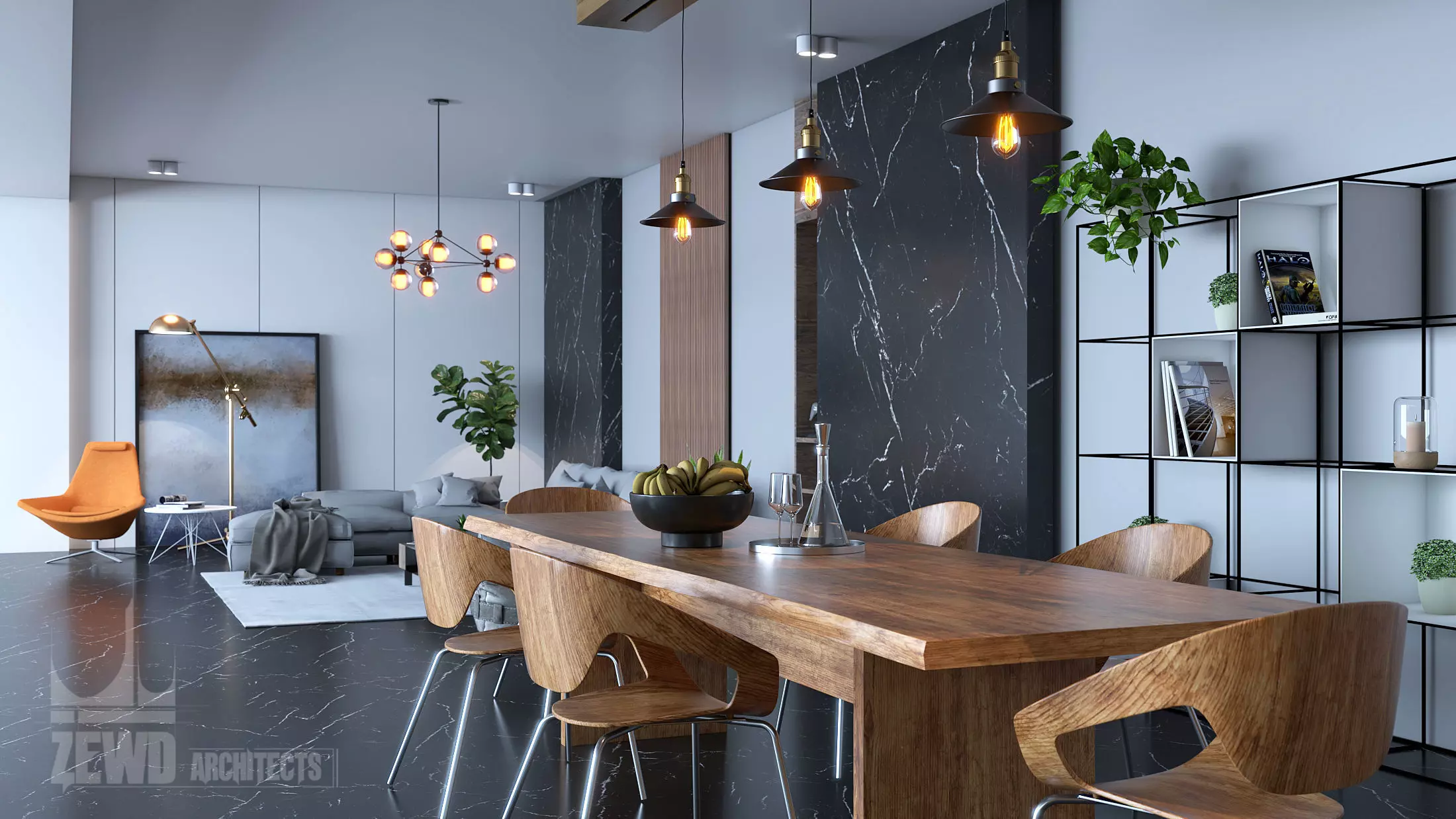 Apartment interior design 3D model