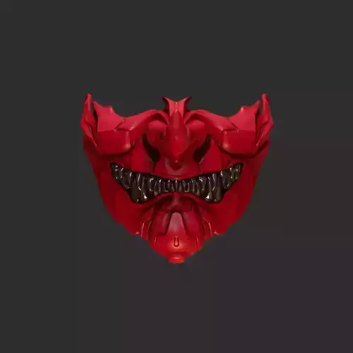 Tengu Half Face Oni Mask 16 Demon