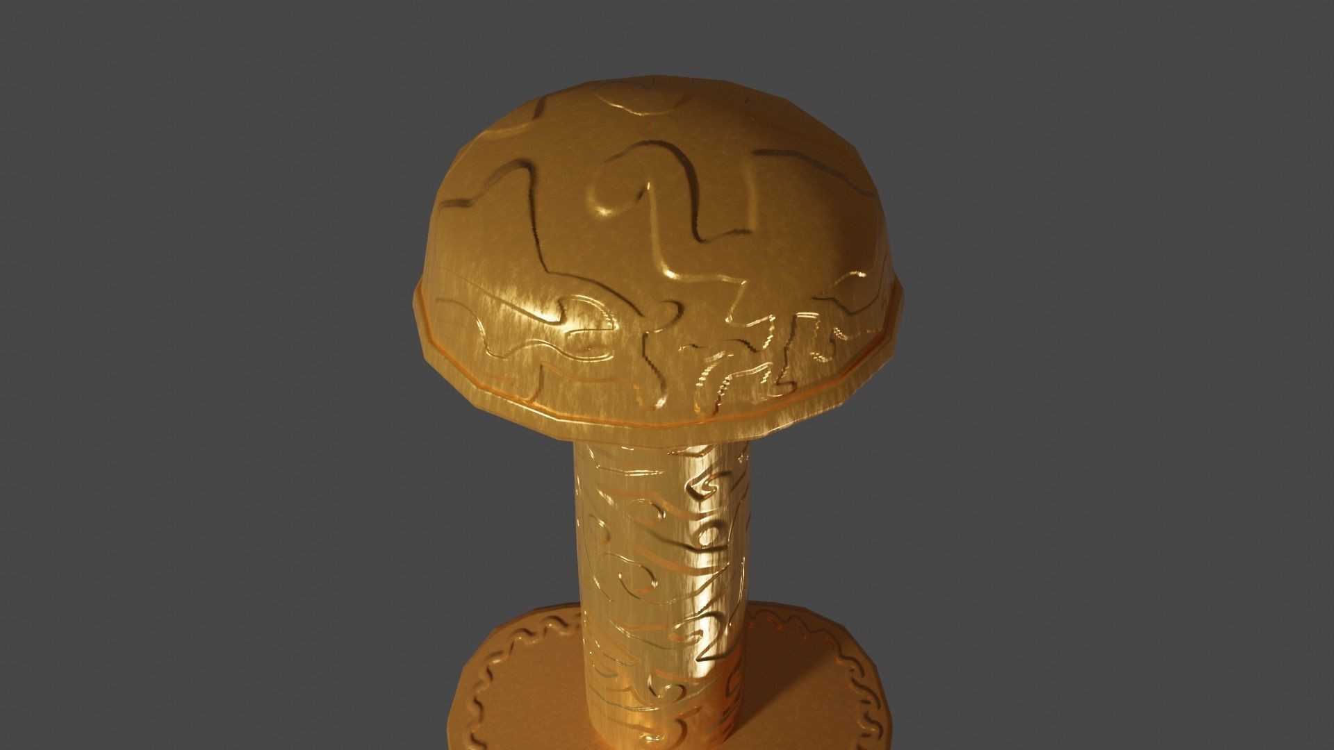 Flamberge sword with Langsax handle Low-poly 3D model_9