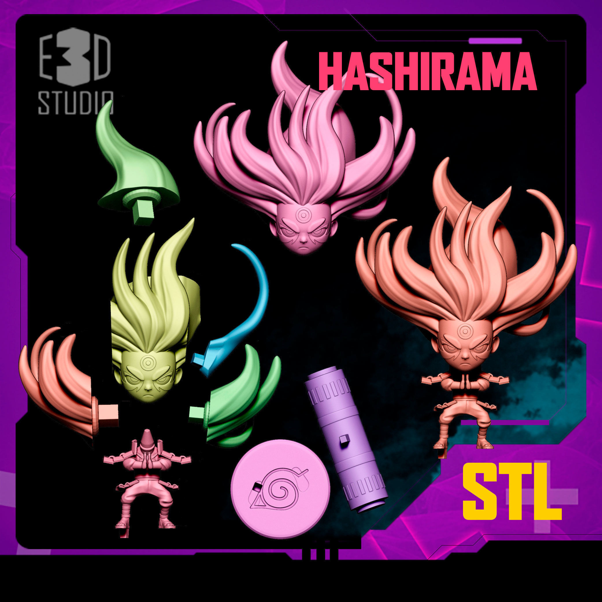 HASHIRAMA SENJU - NARUTO 3D print model_1