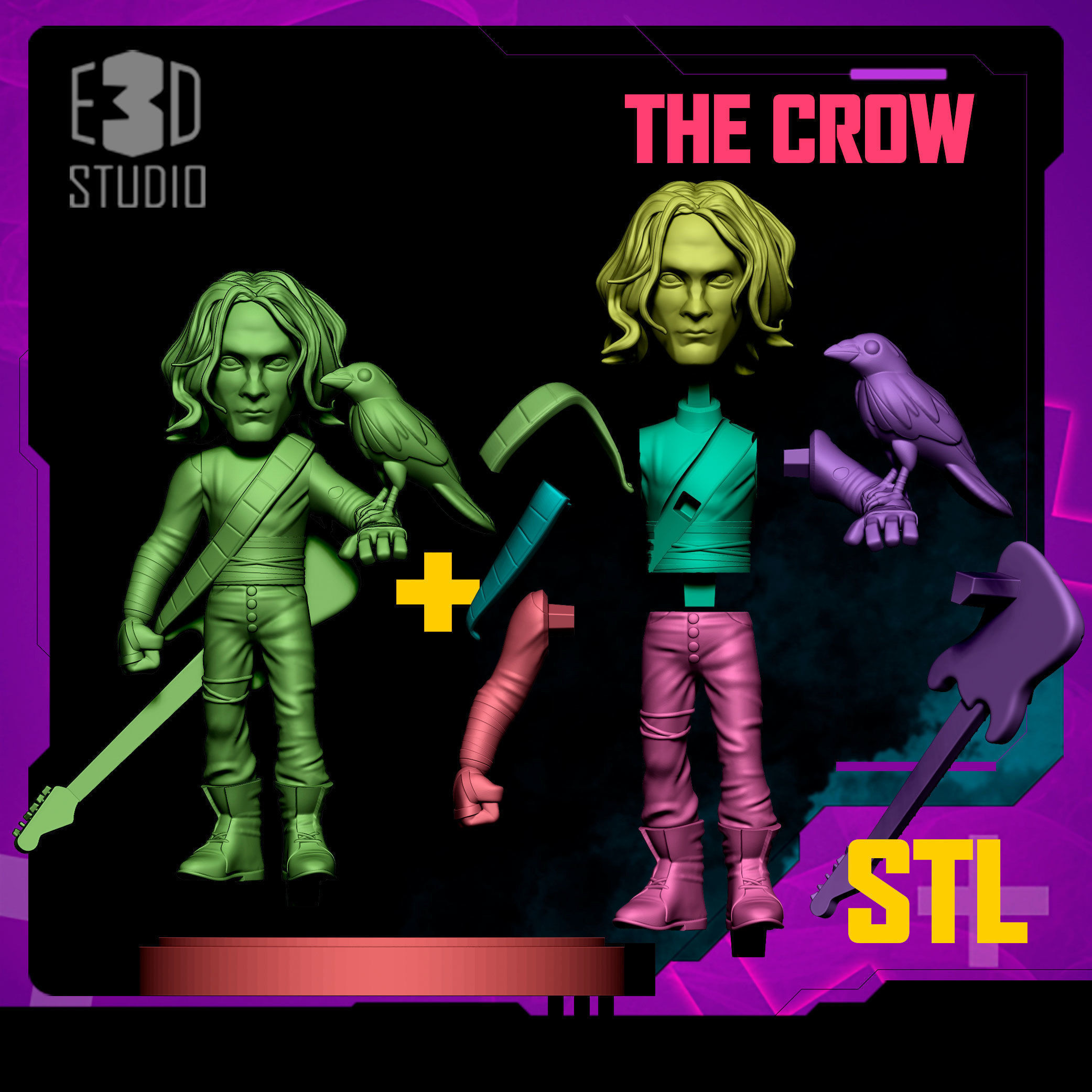 THE CROW 3D print model_2