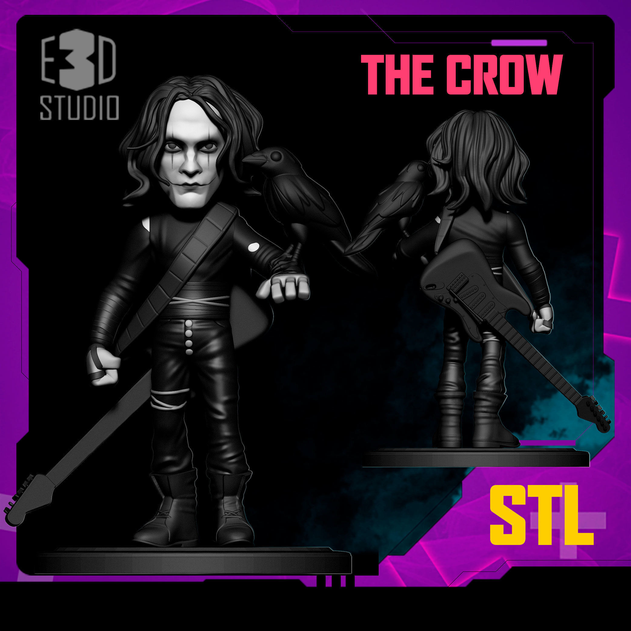 THE CROW 3D print model_1