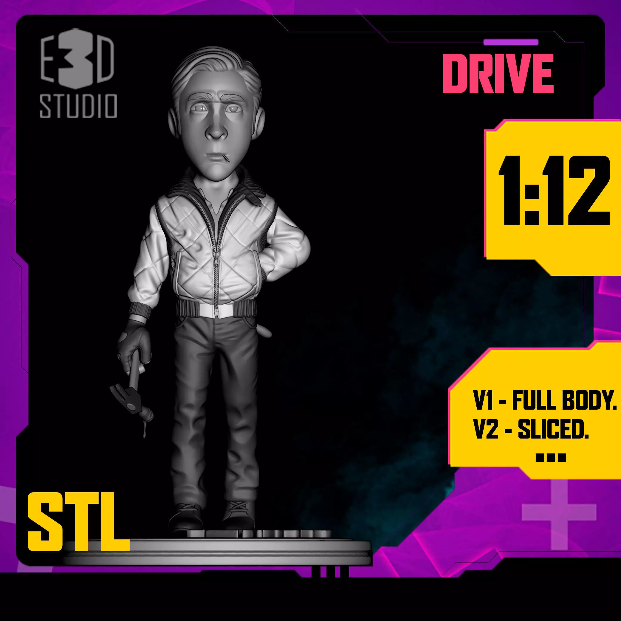 DRIVE - RYAN GOSLING 3D print model_0