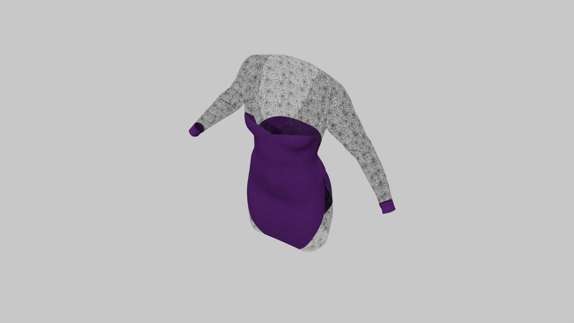 Party Dress 3D model_11