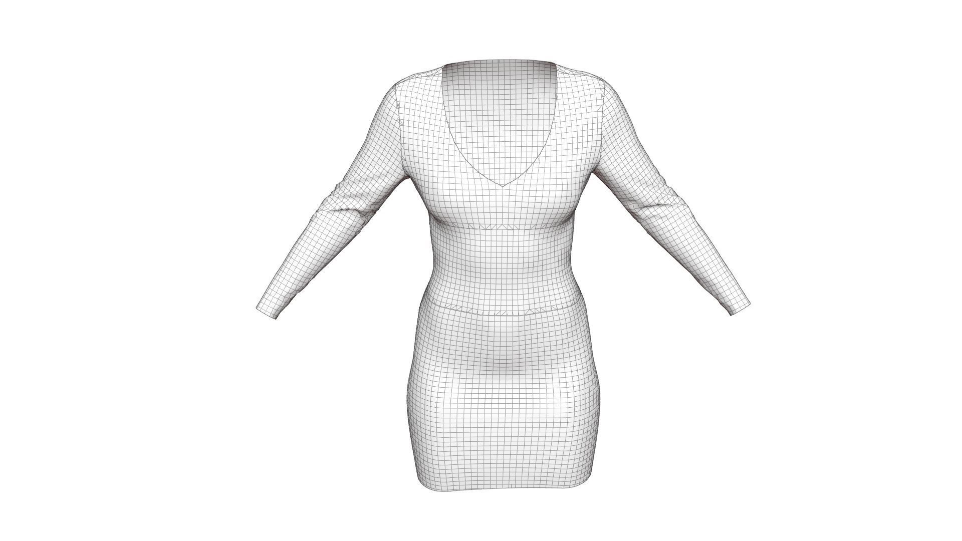 Party Dress 3D model_22