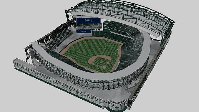 Seattle mariners T MOBILE PARK baseball stadium 3D model 6