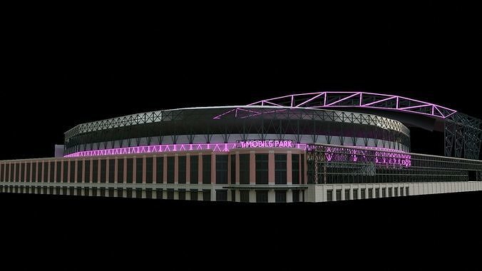 Seattle mariners T MOBILE PARK baseball stadium 3D model 2