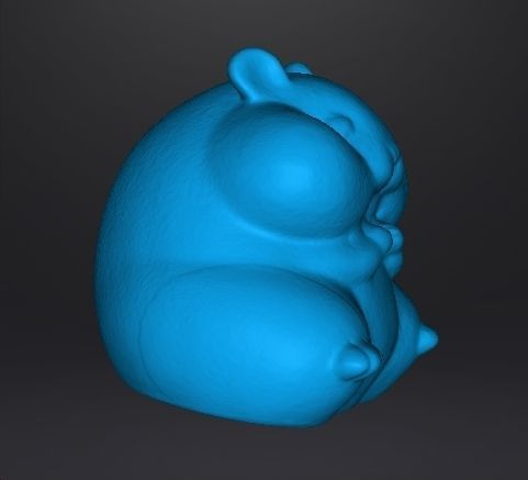 CUTE HAMSTER SITTING PVC FIGURE MODELS GASHAPON TOY SET 3D print model_9