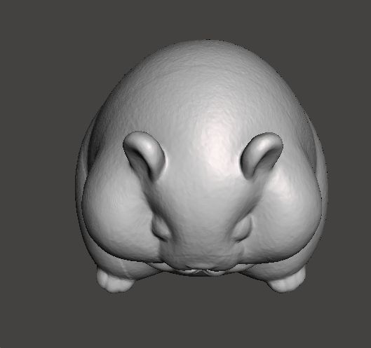 CUTE HAMSTER SITTING PVC FIGURE MODELS GASHAPON TOY SET 3D print model_4