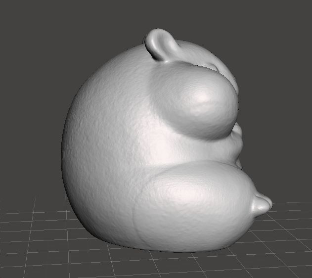 CUTE HAMSTER SITTING PVC FIGURE MODELS GASHAPON TOY SET 3D print model_3