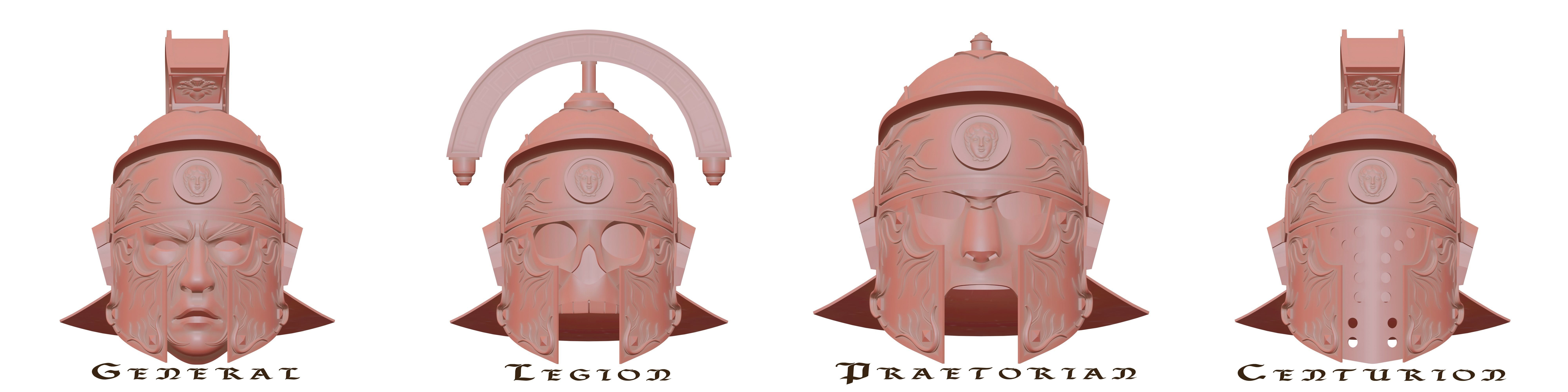 Roman Centurion Helmet 3D print model_9