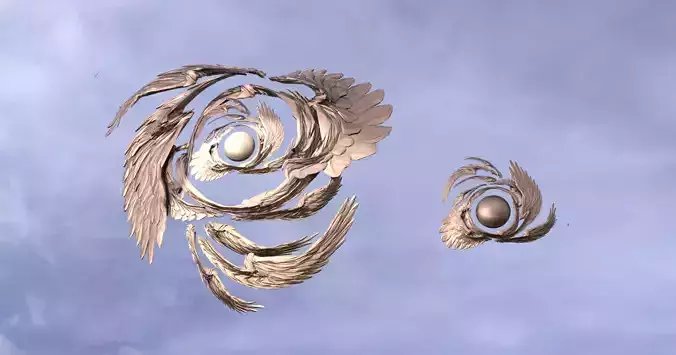 Arch Angel Wings Mount 2 versions 