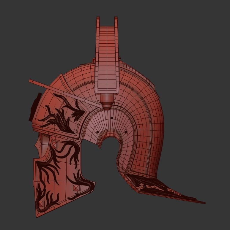 Roman Legion Helmet 3D print model_13